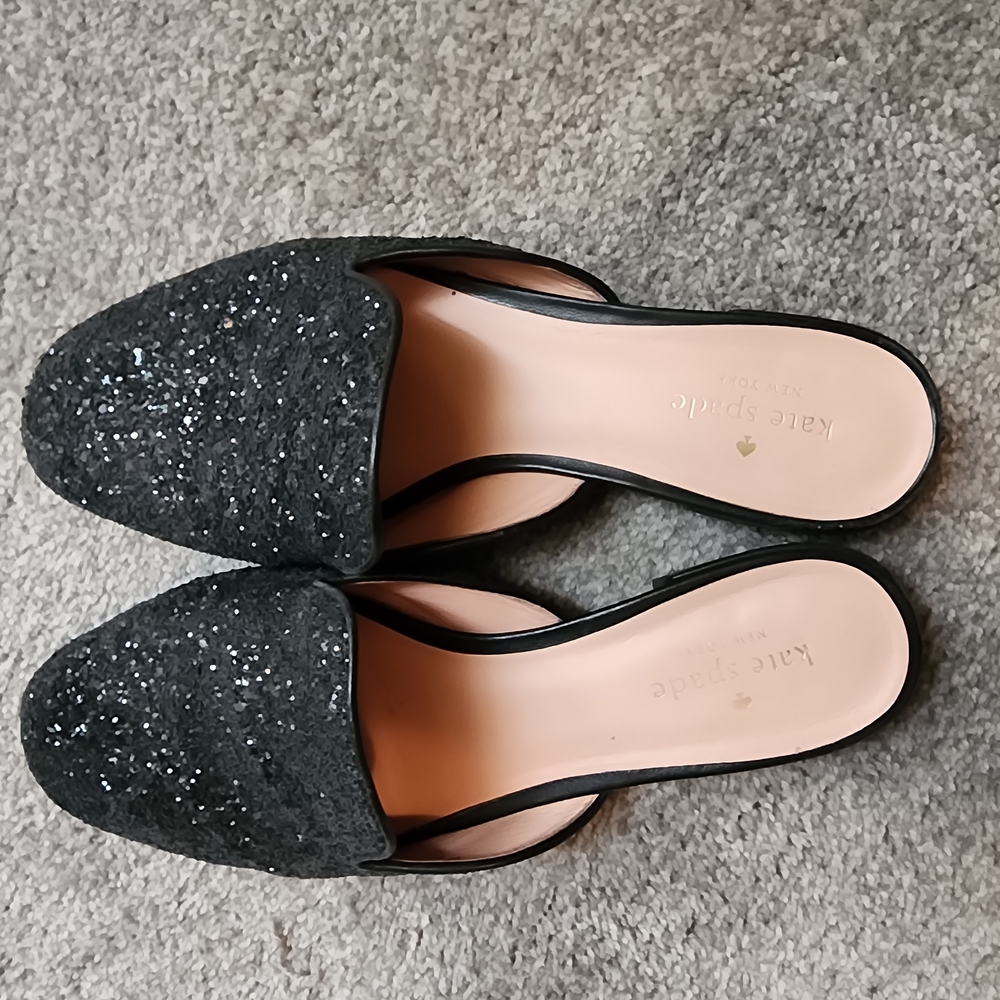 Kate Spade Black Glitter Women's Shoes